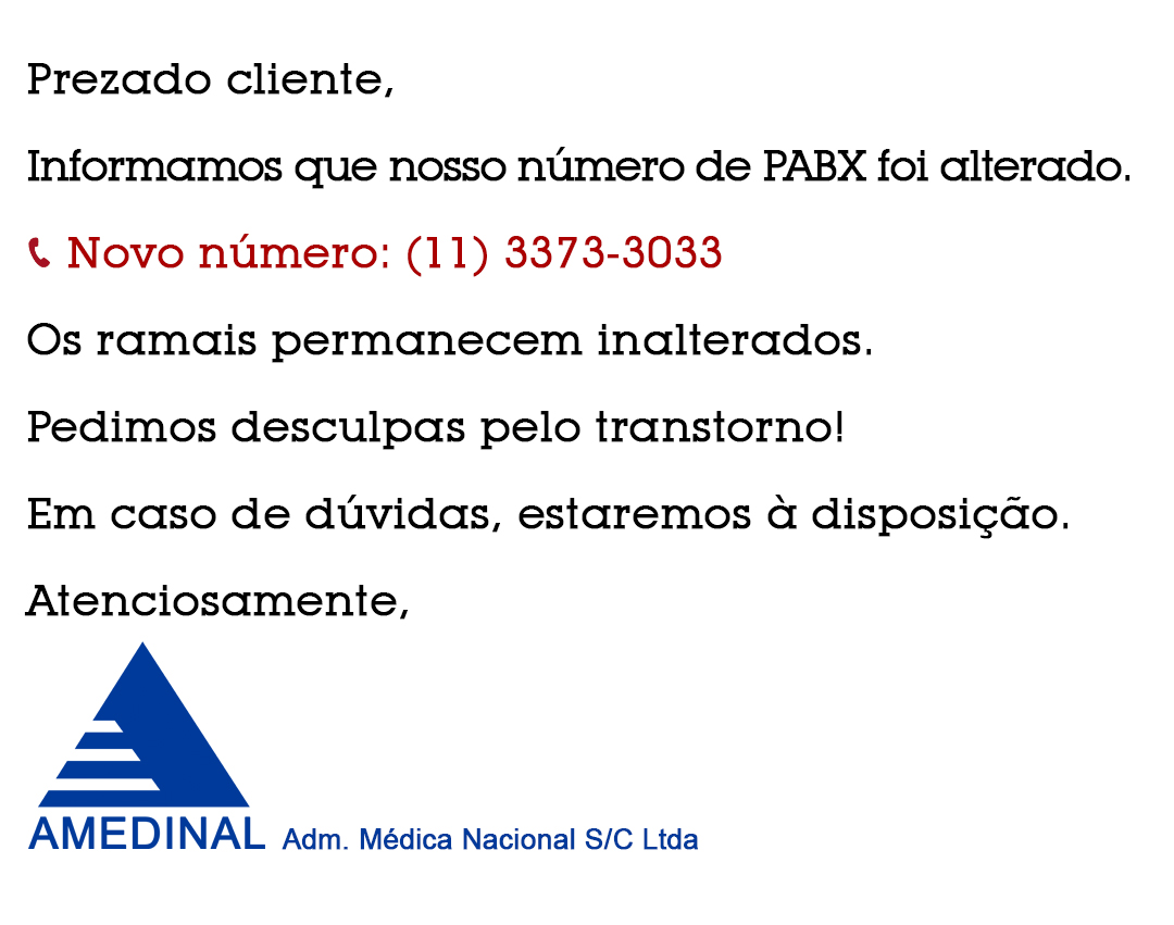 Aviso aos Clientes